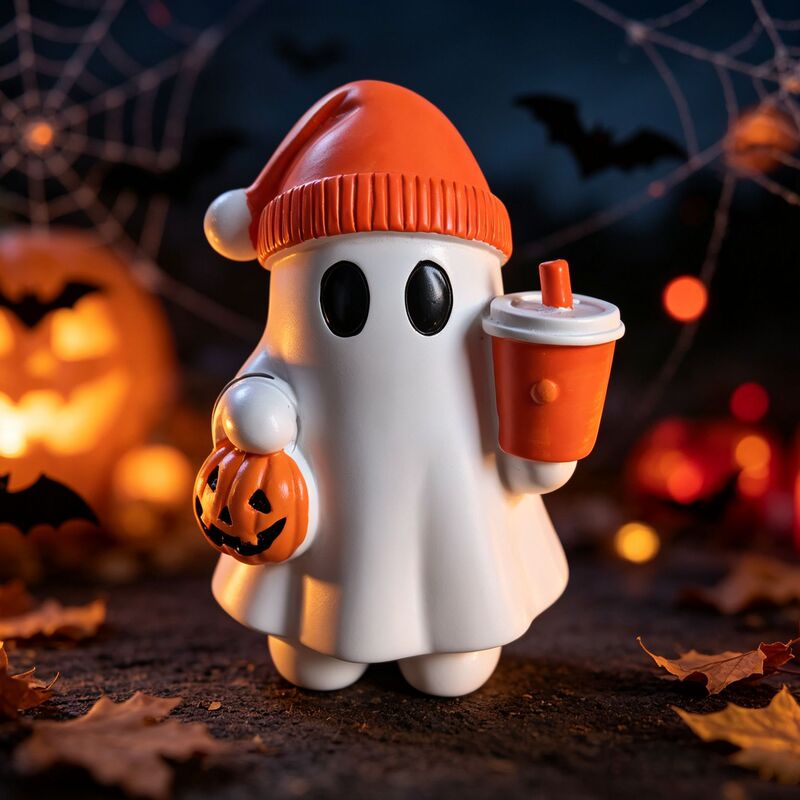 Exclusive cross-border supply of autumn Halloween ghost resin ornaments for creating atmosphere, home decoration gifts and crafts in stock Exclusive cross-border supply of autumn Halloween ghost resin ornaments for creating atmosphere, home decoration gifts and crafts in stock
