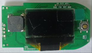 Analog OLED pulse oximeter finger clip blood oxygen PCBA and housing parts nesting module serial port