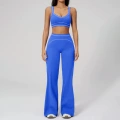 7028 bra + 7028-2 wide-leg pants—pen blue