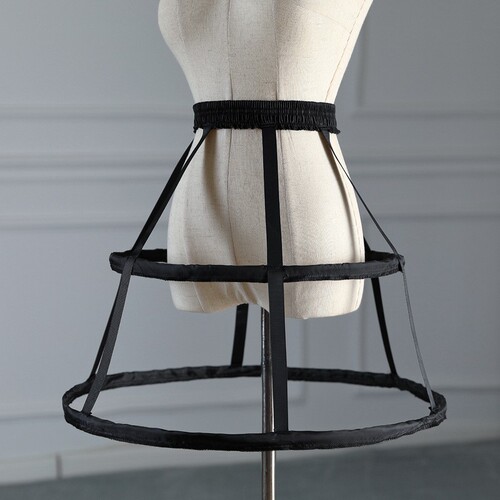 Two steel Lolita birdcage hollow children's skirt support soft fish bone Lolita cosplay violent adjustable petticoat
