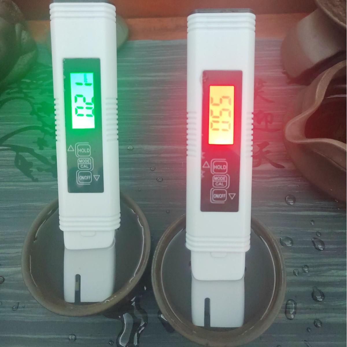3键TDS笔 水质检测试笔TDS&EC温度计 电导率水质检测笔背光三合一