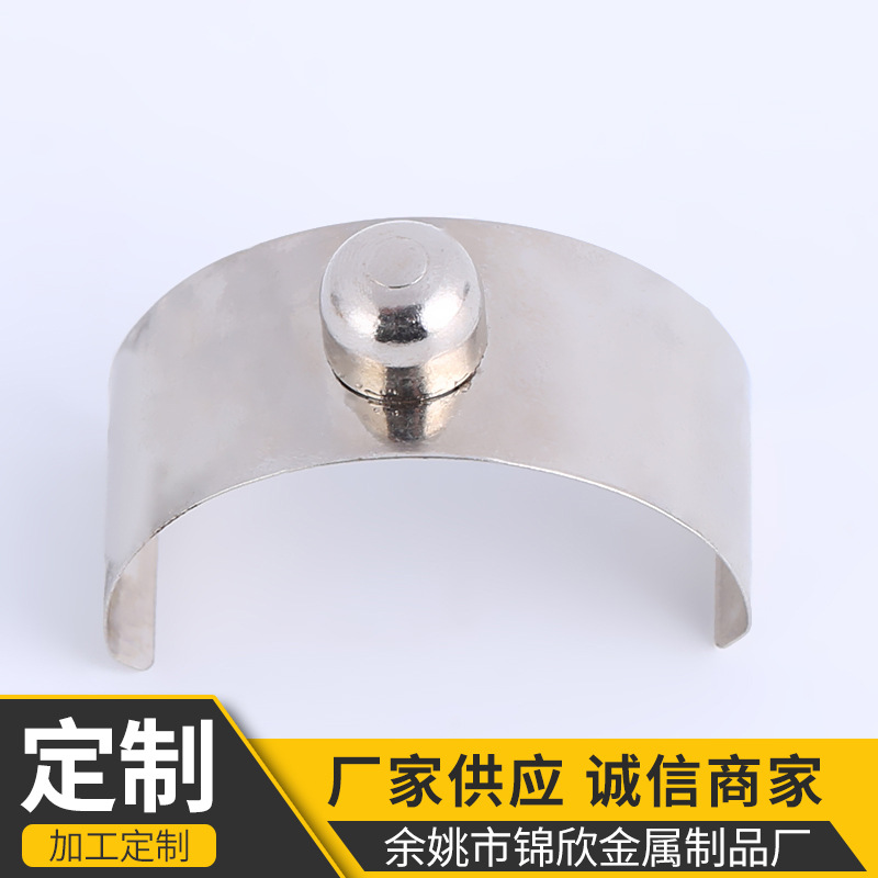 厂家批发U型不锈钢弹片U型弹扣 过24h盐雾实验弹簧片弹扣