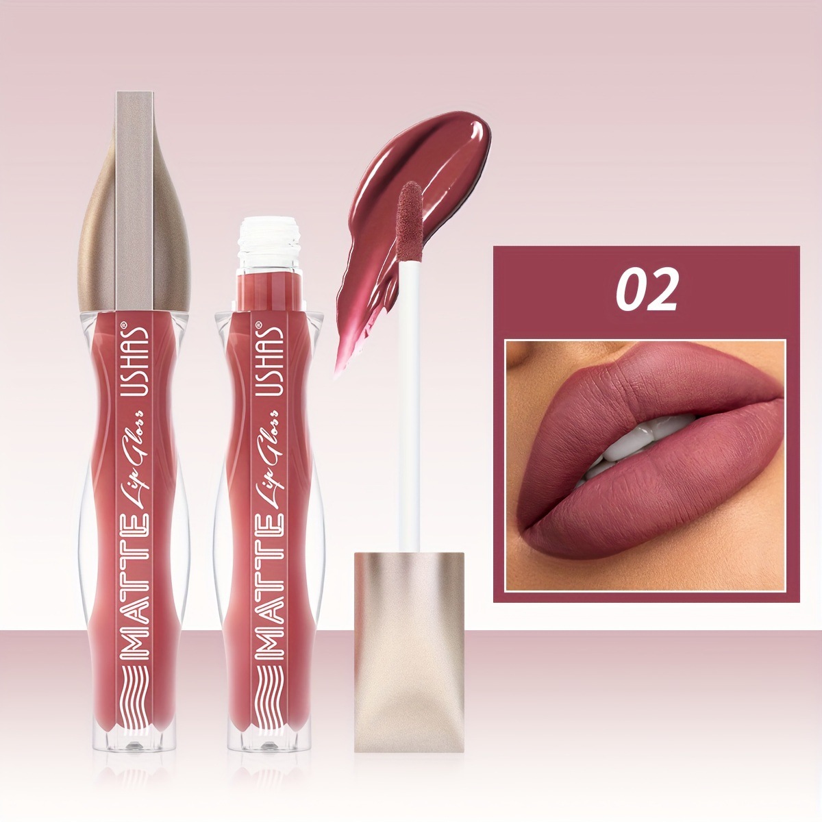 USHAS Europa y los Estados Unidos transfronterizos spot lipstick lipstick impermeable suave no pegajoso taza líquido lipstick LG2503