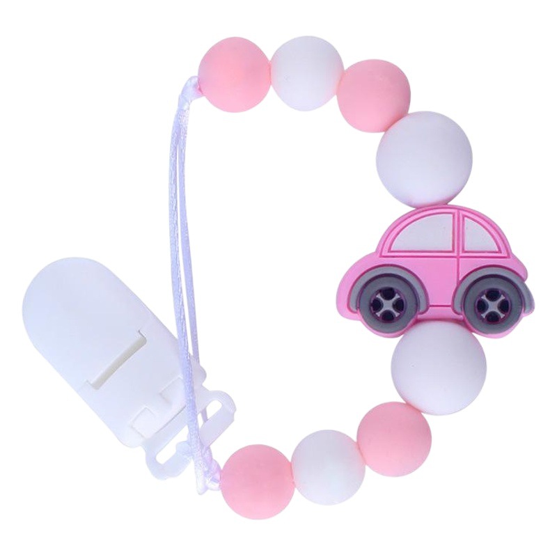 AliExpress chupete cadena bebé silicona Panda DIY chupete clip bebé suministros anti-gota cadena modelo de comercio exterior