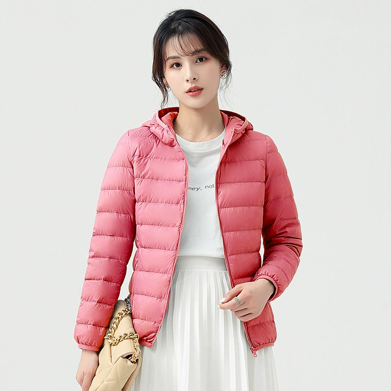 Пуховик может быть открыт второй женский 2024 короткий тонкий и легкий трансграничный толстый, тонкий и тонкий, тонкий, корейский белый утиный бархатный модный пиджак