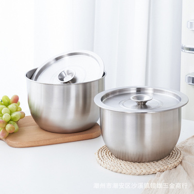 304不锈钢打蛋盆加深防溅带盖料理盆烘焙蛋糕盆调料和面盆沙拉碗|ru