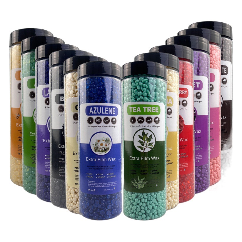 400g de BEANS de CERA embotellada 12 colores depilación BEANS de CERA FRIJOLES de CERA DURA FRIJOLES de CERA de Brasil