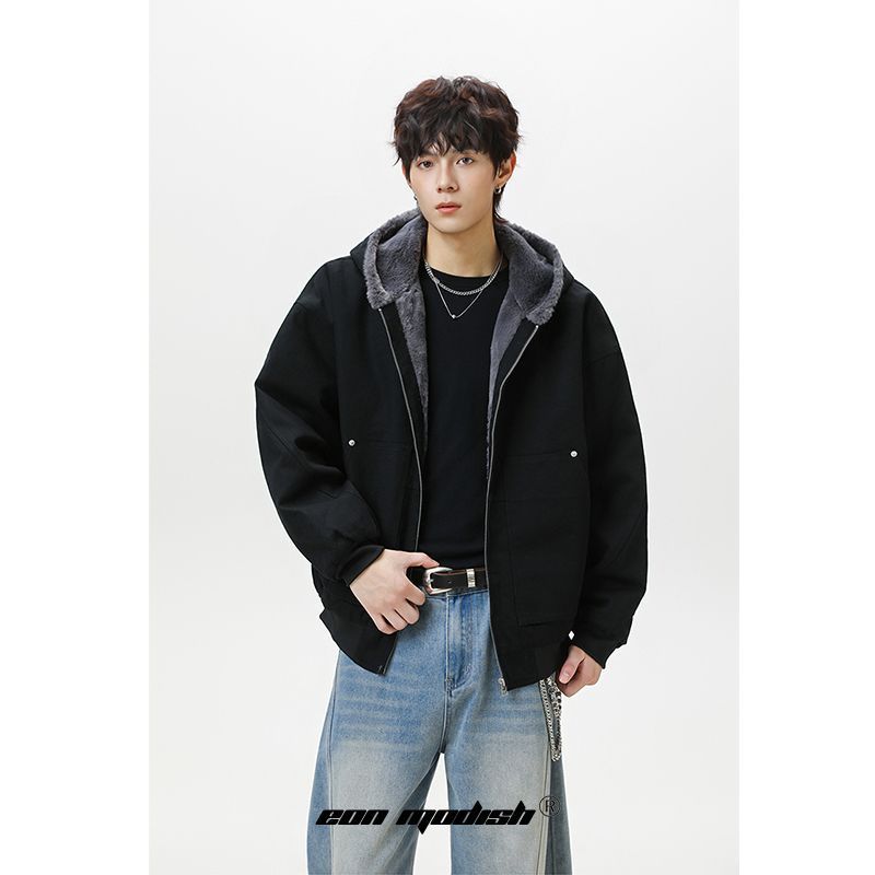 Eon Modish 25冬季New实拍美式复古座山雕棉服外套|undefined