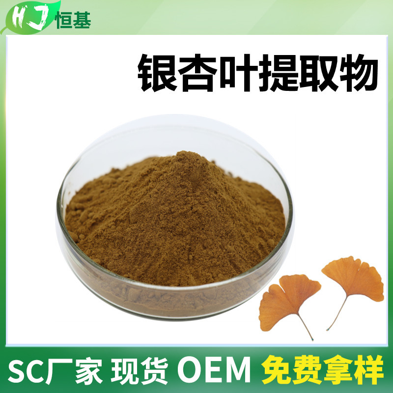 银杏叶提取物 10:1 银杏叶粉 1㎏装 恒基批发 SC厂家 银杏叶提取