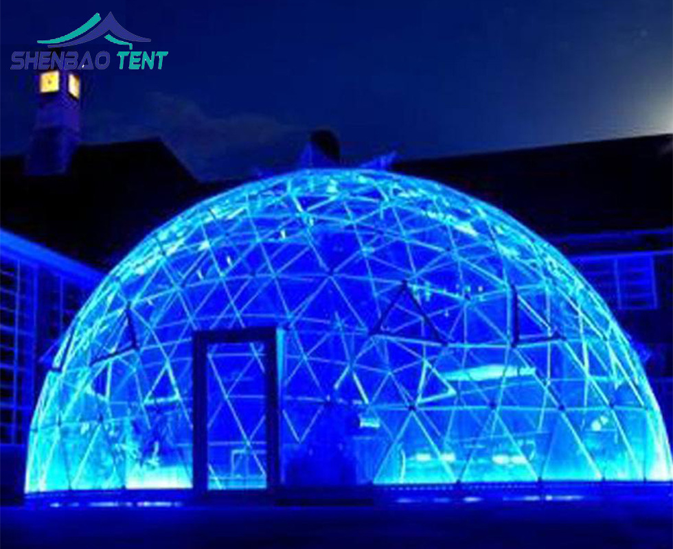 新品发布会球形展篷篷房 圆顶造型新颖活动半圆形帐篷定制出口