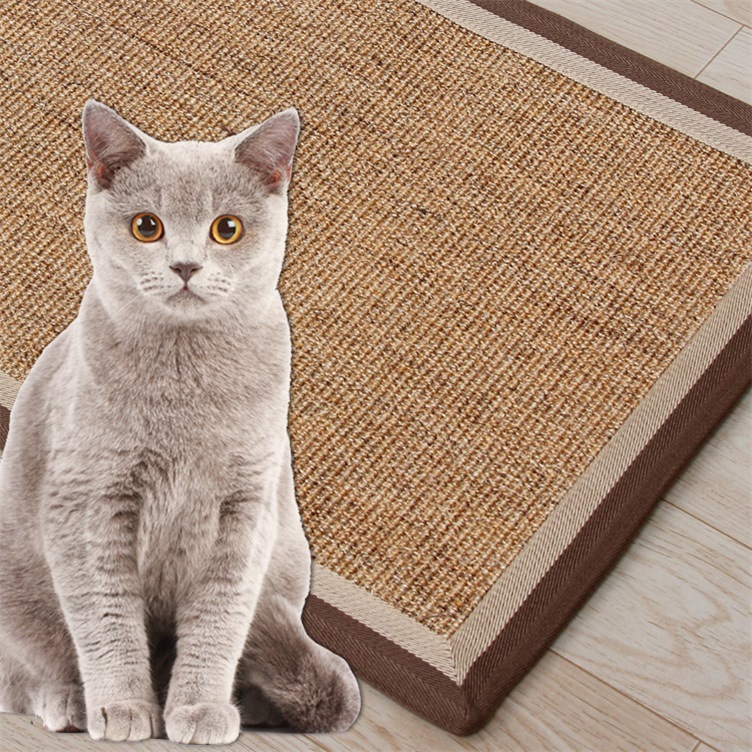 家用客厅草编亚剑麻地毯进门口垫榻榻米脚垫猫抓板瓦楞纸磨爪