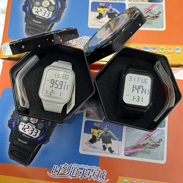 Waterproof electronic travel children's watch for boys and girls