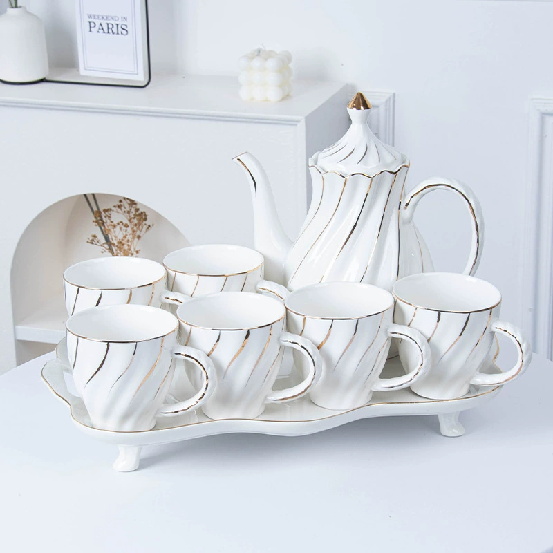 High-end ceramic tea cup, tea set for home use, teapot, Birthday gift