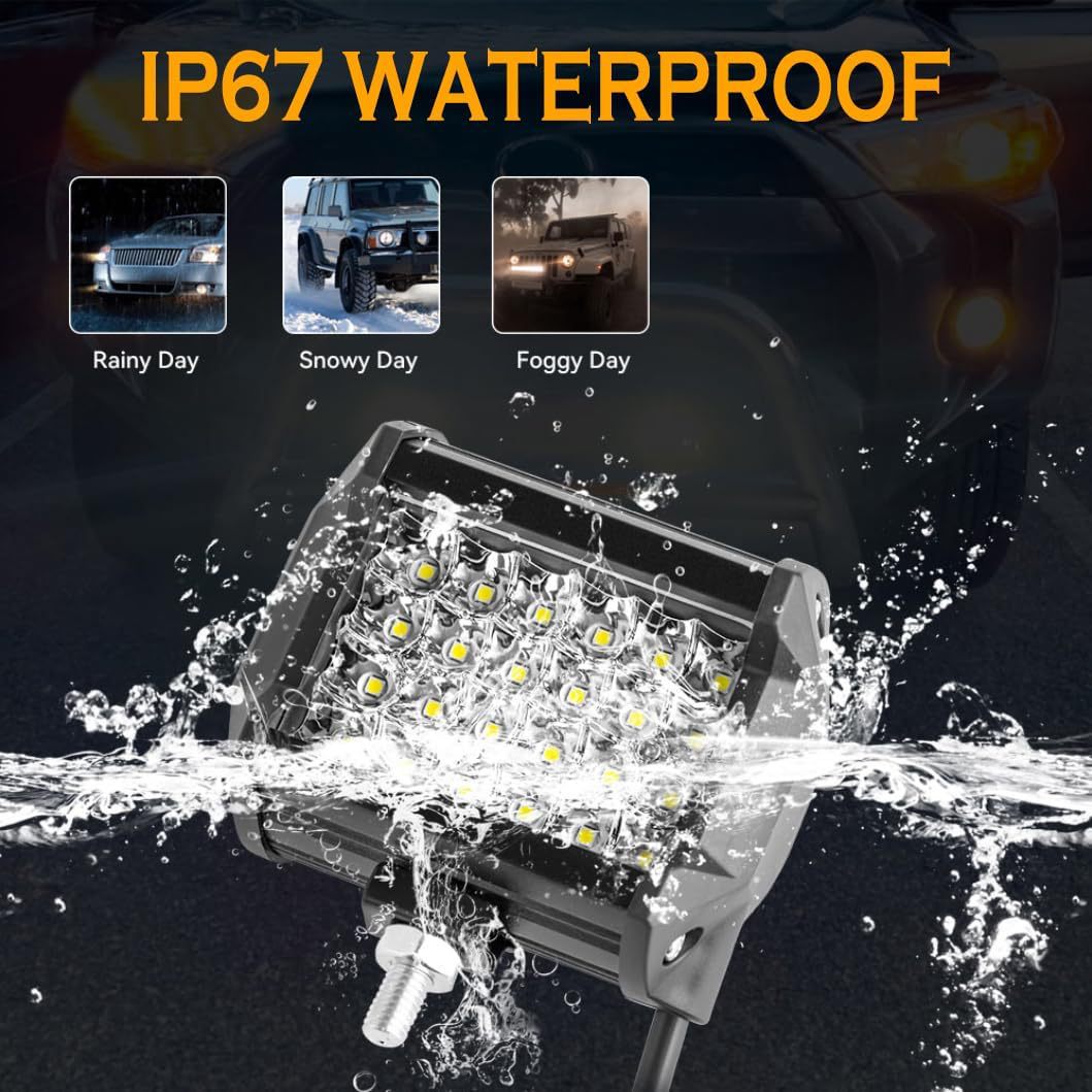 Auto LED lámpara de trabajo Spotlight LED lámpara de automóvil 4 pulgadas 4 filas 200w lámpara de trabajo condensada lámpara de barra LED