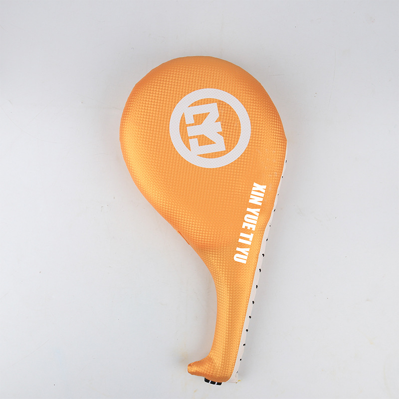 Adulto de doble hoja lateral kick Foot target taekwondo equipo de protección para niños Hall Sanda entrenamiento pierna de pollo objetivo de sonido objetivo de pie logotipo impreso