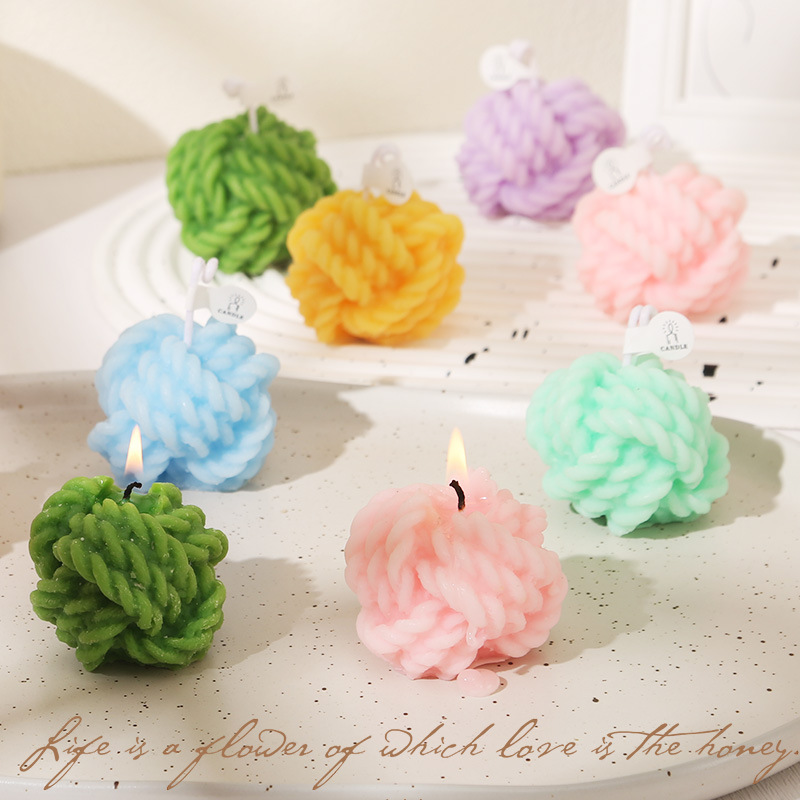 Creative Wool Scented Candle Solid Fragrance Room Decoration Birthday Souvenir Small Objects Photo Props