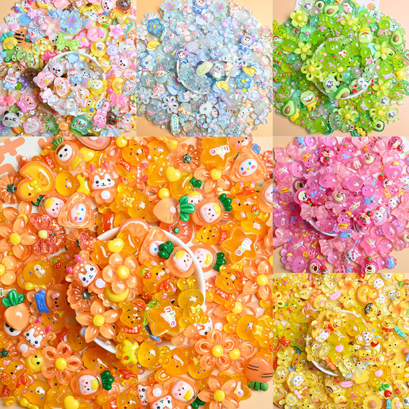 New cute cartoon super cute color transparent resin accessories diy jewelry miniature food and play cream glue accessories New cute cartoon super cute color transparent resin accessories diy jewelry miniature food and play cream glue accessories