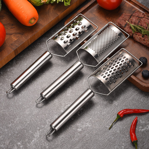 Stainless steel ginger grater, multifunctional vegetable grater, cheese grater, lemon grater, kitchen household fruit grater gadget
