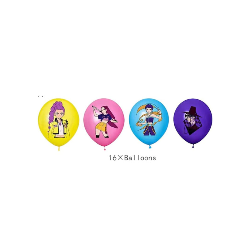 现货猎魔女团生日派对横幅装饰用品KPop女团拉旗气球套装布置用品|undefined