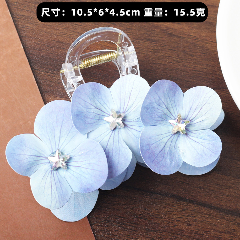 インターネットセレブの新製品甘いダブルフラワーパール胡蝶蘭の花のヘアピン海辺の休暇スタイルスーパー妖精ヘアアクセサリー女性の模擬花|undefined