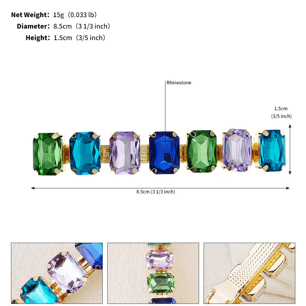 20g Weight Hair Clip Hair Accessories Type 1 Piece Quantity Banquet, Party Occasion Rhinestone Material Heart Shape, Bow Knot Pattern All Seasons Season Women's Gender Elegant, Shiny Style Elegant Shiny Women's Heart Shape Bow Knot Rhinestone Hair Clip 5