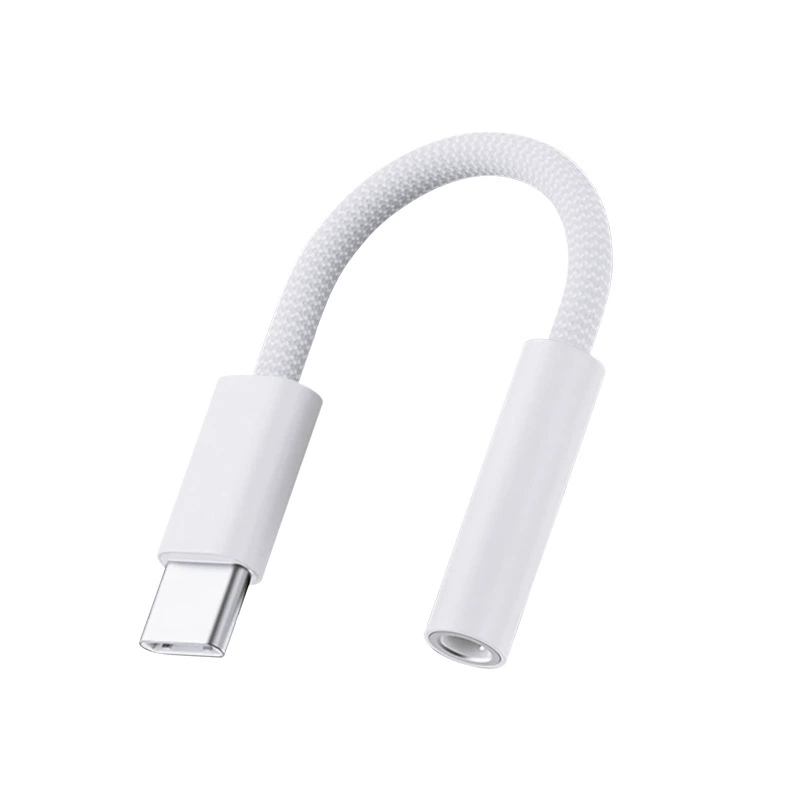 Переходник USB Type-C на 3,5 мм круглое гнездо, подходящий для серии iPhone 15, автомобильный кабель слушать конвертер головка