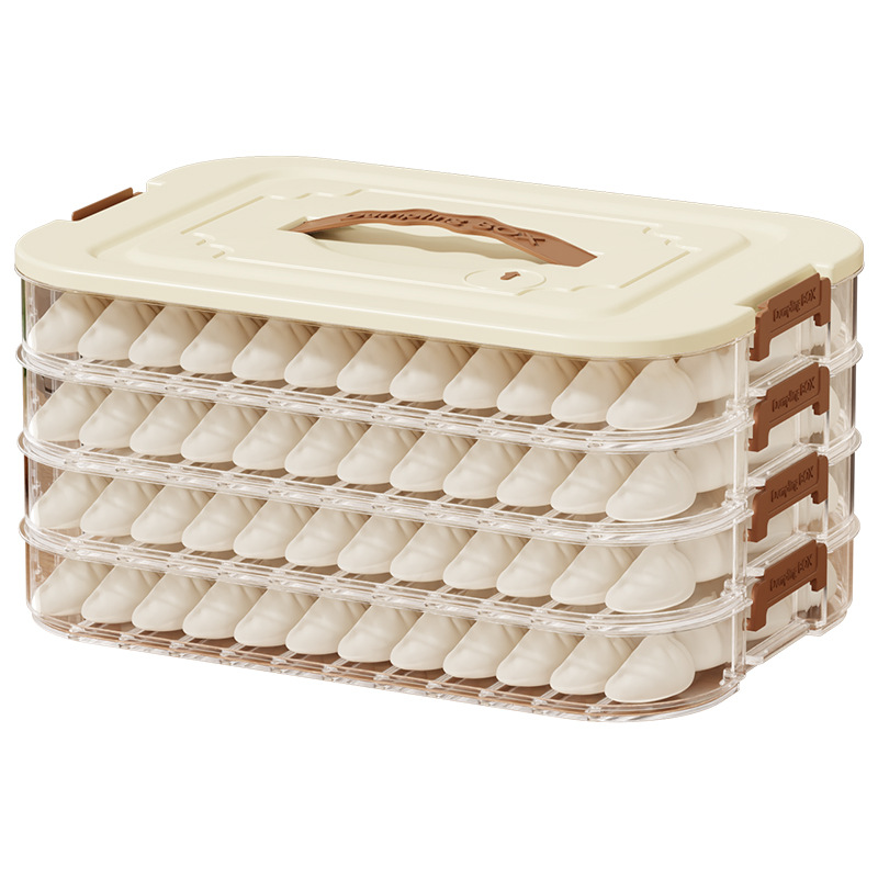 Caja de Almacenamiento para Albóndigas de Polipropileno Hermética para Refrigerador