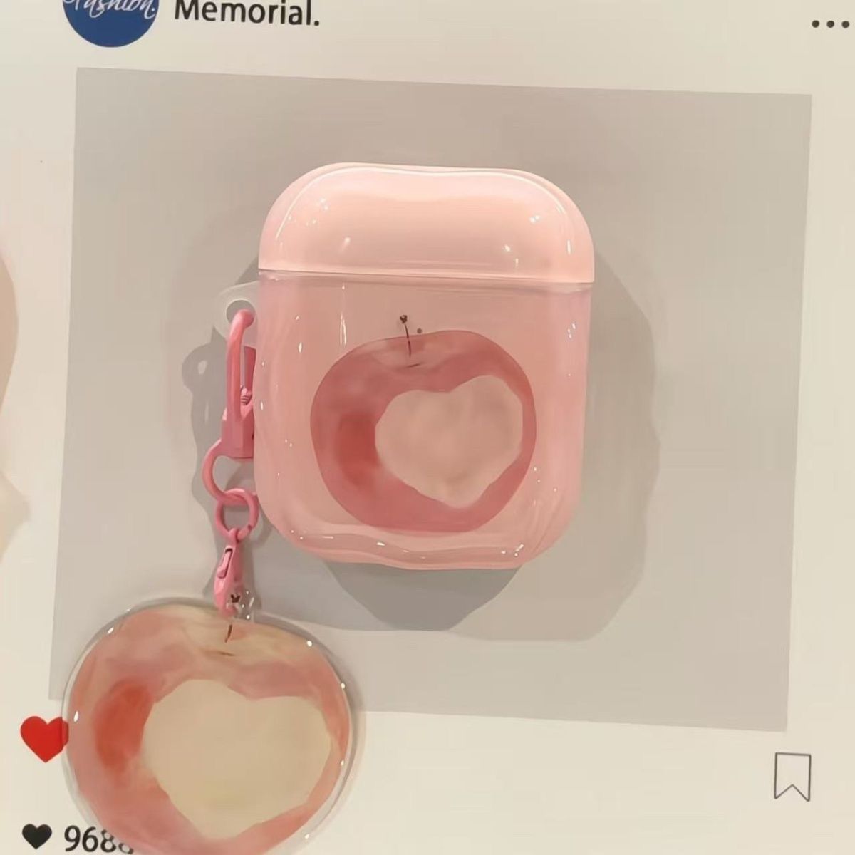 Apple de amor es adecuado para airpods4 generación auriculares airpodspro3 generación 2 generación caso de protección bluetooth Apple
