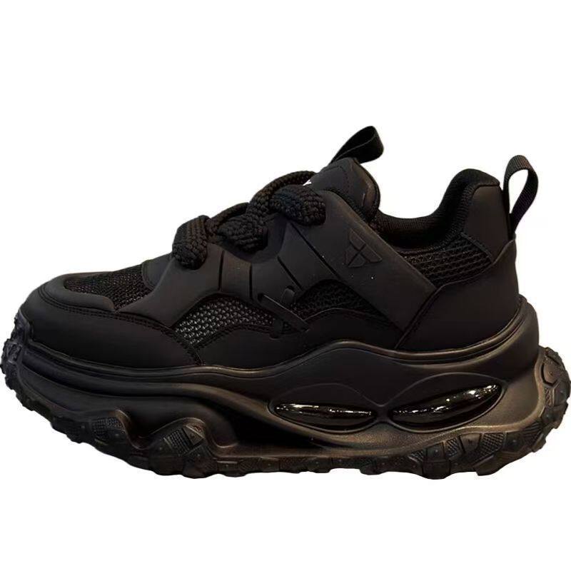 Giày thể thao nam lưới thoáng khí đế dày 3 cm kiểu sneaker năng động — YC512 màu trắng, YC512 màu đen chi tiết 10