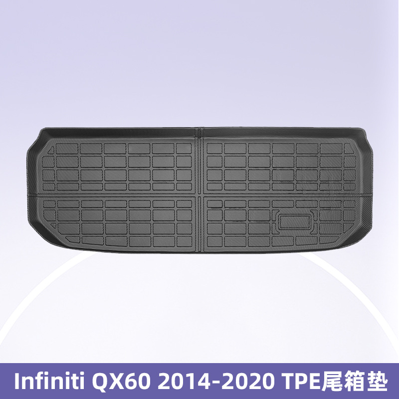 Para Infiniti QX60 2014 - 2020 3D para todo el tiempo TPE almohadilla para los pies almohadilla del maletero