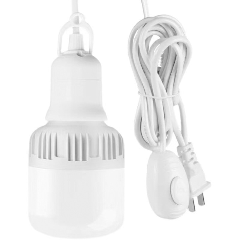 Bombilla LED, iluminación para el hogar, enchufe enchufable, portalámparas de tornillo E27, tipo colgante con enchufe, lámpara de ahorro de energía súper brillante