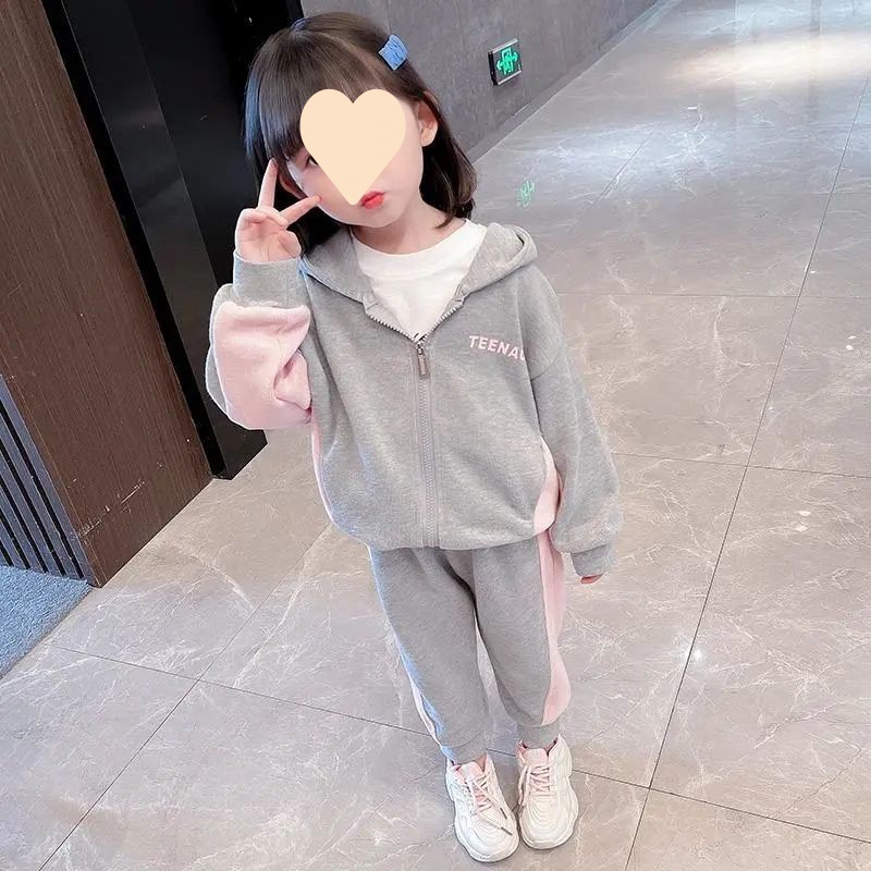 Set primavera-autunno 2023 New Net Red Abbigliamento per bambini Stile straniero per ragazze Sport e tempo libero Due_voghion.com