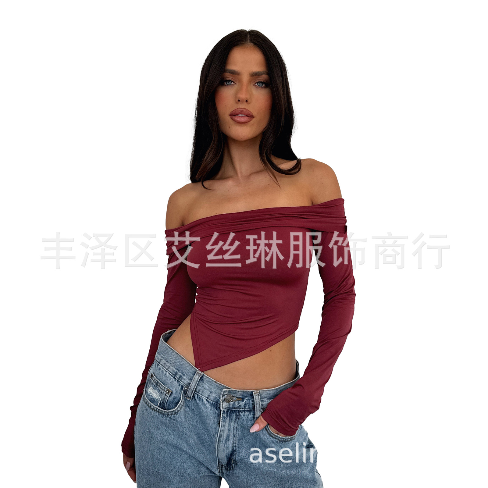 6730 酒红色模特图5.jpg