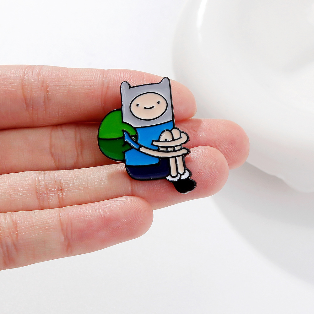 Cartoon Style Cute Pin Cartoon Character Alloy Plating Unisex Brooches display picture 2