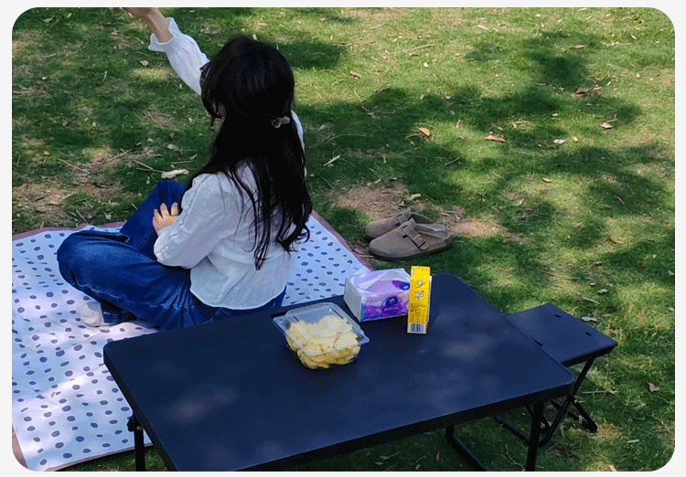 Suitable for Upgraded Tesla Y Small Table Trunk Table Car Camping Style Foldableing Small Table