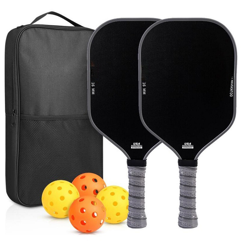 Cross-border exclusive supply: T700 carbon fiber pickleball paddle with a matte finish and a 16mm backset