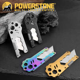 EDC多功能美工刀全钢雕刻刀切削果皮刀裁纸刀切割刀户外刀具用品