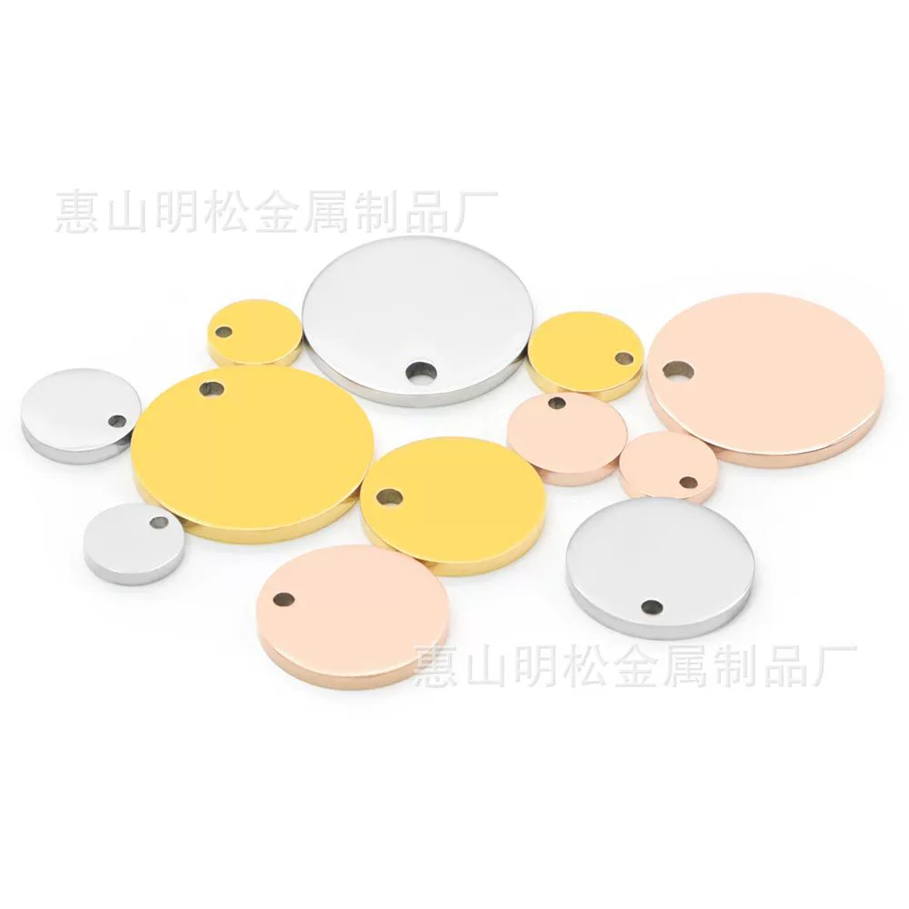 Домашняя собака бренд титановая сталь круглый маленький кулон украшения