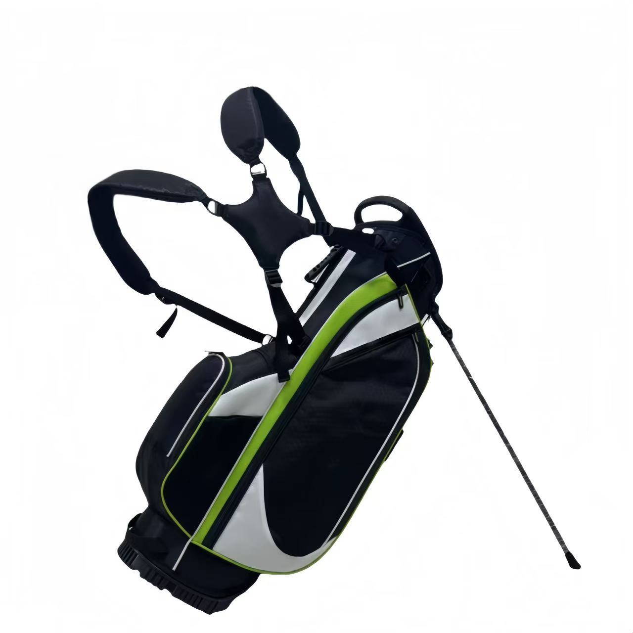 Túi đựng gậy golf thời trang, bền bỉ, chất liệu nylon, đường may vàng đen