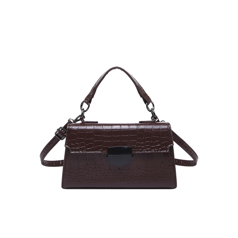 2024 invierno nuevo estilo de moda europea y americana retro bolso de mujer temperamento de cocodrilo estilo coreano personalidad bolso de hombro pequeño