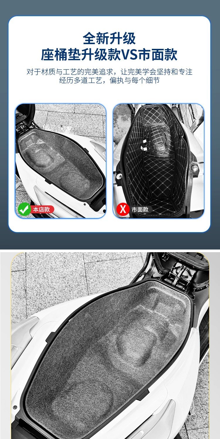 Suitable for Honda NS150GX accessories, seat compartment liner for Sundiro motorcycle, LA/XC/ADV350