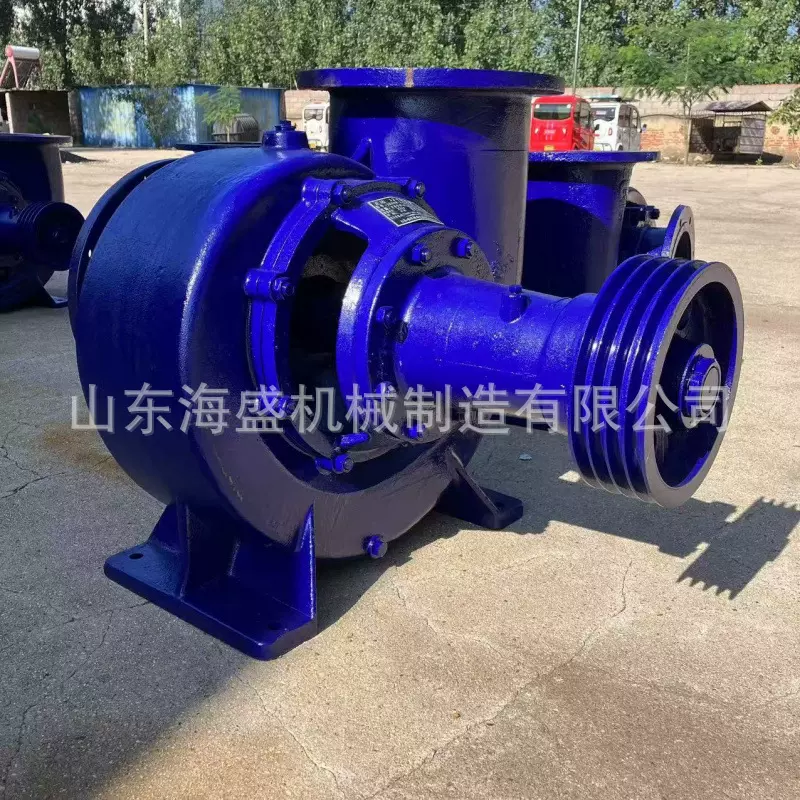 工程排污大流量污水泵12寸混流泵加厚铸铁耐磨耐用柴油抽水泵