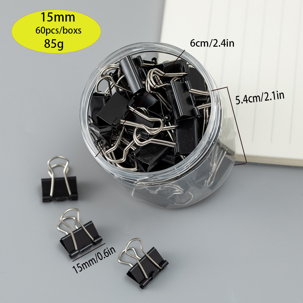 15mm 검정색 60개/배럴