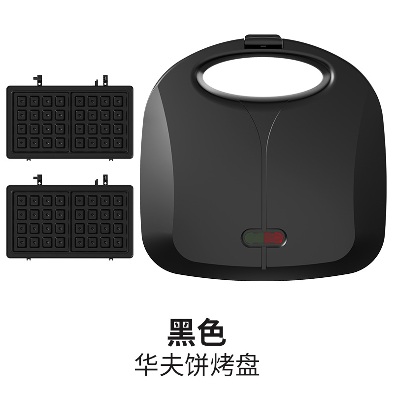 Máquina de sándwiches transfronterizas multifuncional máquina de desayuno pequeña máquina de waffles tostadora de pan tostadora galleta eléctrica para el hogar