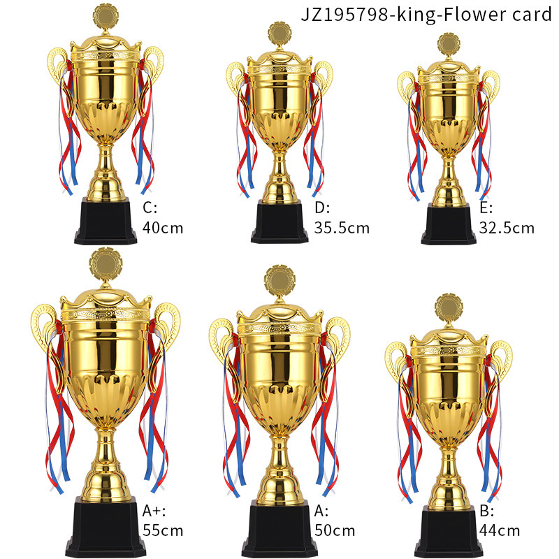Trofeo metálico de recuerdo para eventos de celebración universales, premio para reuniones anuales, trofeo empresarial, trofeo de cinco estrellas