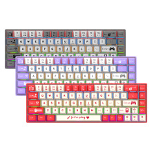 BAJEAL百迹BJ68有线机械键盘68键青轴茶轴红轴便携无冲热插拔游戏