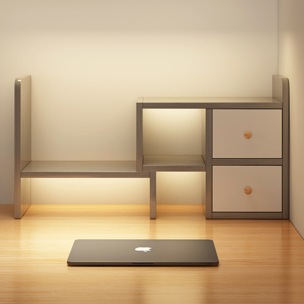 Desktop Storage Rack Office Bookshelf Desk Organizer Student Dormitory Simple Cabinet Desk Storage Small Bookcase