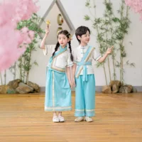 Детский костюм Hanfu Мальчик Весна и Осень 2025 Новый китайский стиль Костюм Китайский костюм