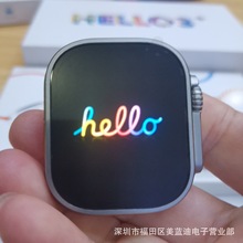 2023跨境新款Hello3+智能手表Amoled高清屏4Gb内存带录音Watch9