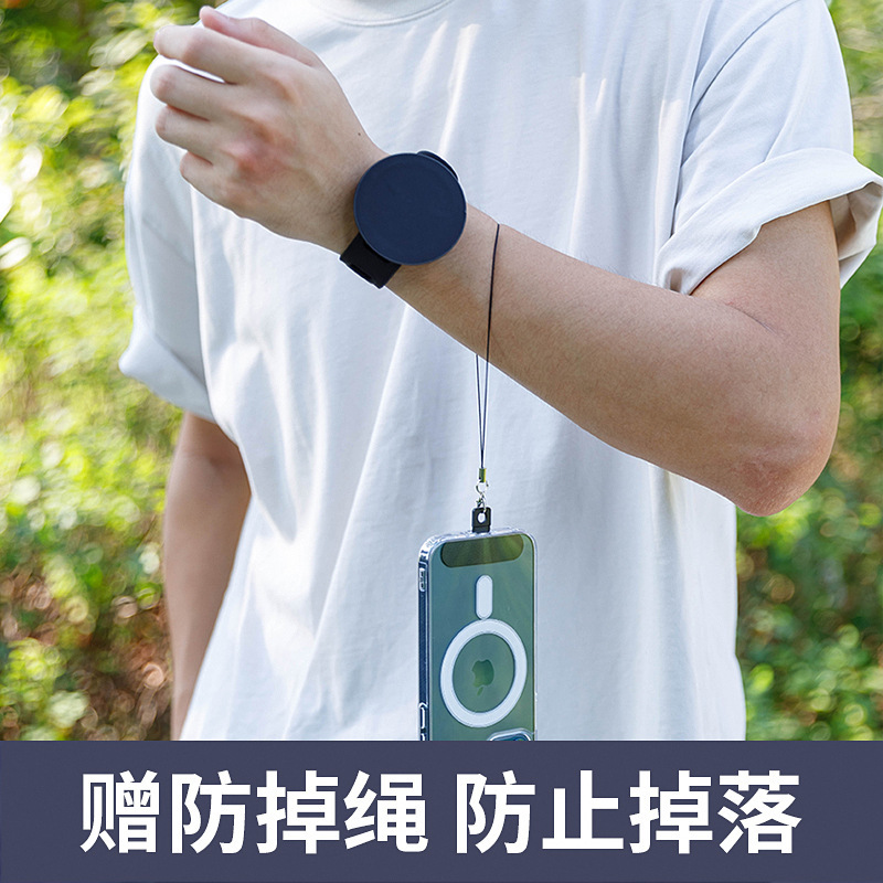 ジム両面磁気携帯電話ホルダーベビーカー屋外ライブブロードキャスト magsafe リストブラケット調整可能